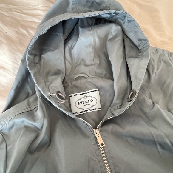 Prada Jackets \u0026 Coats | Blue Prada Rain Jacket | Color: Blue | Size: 44eu | Johan2427's Closet